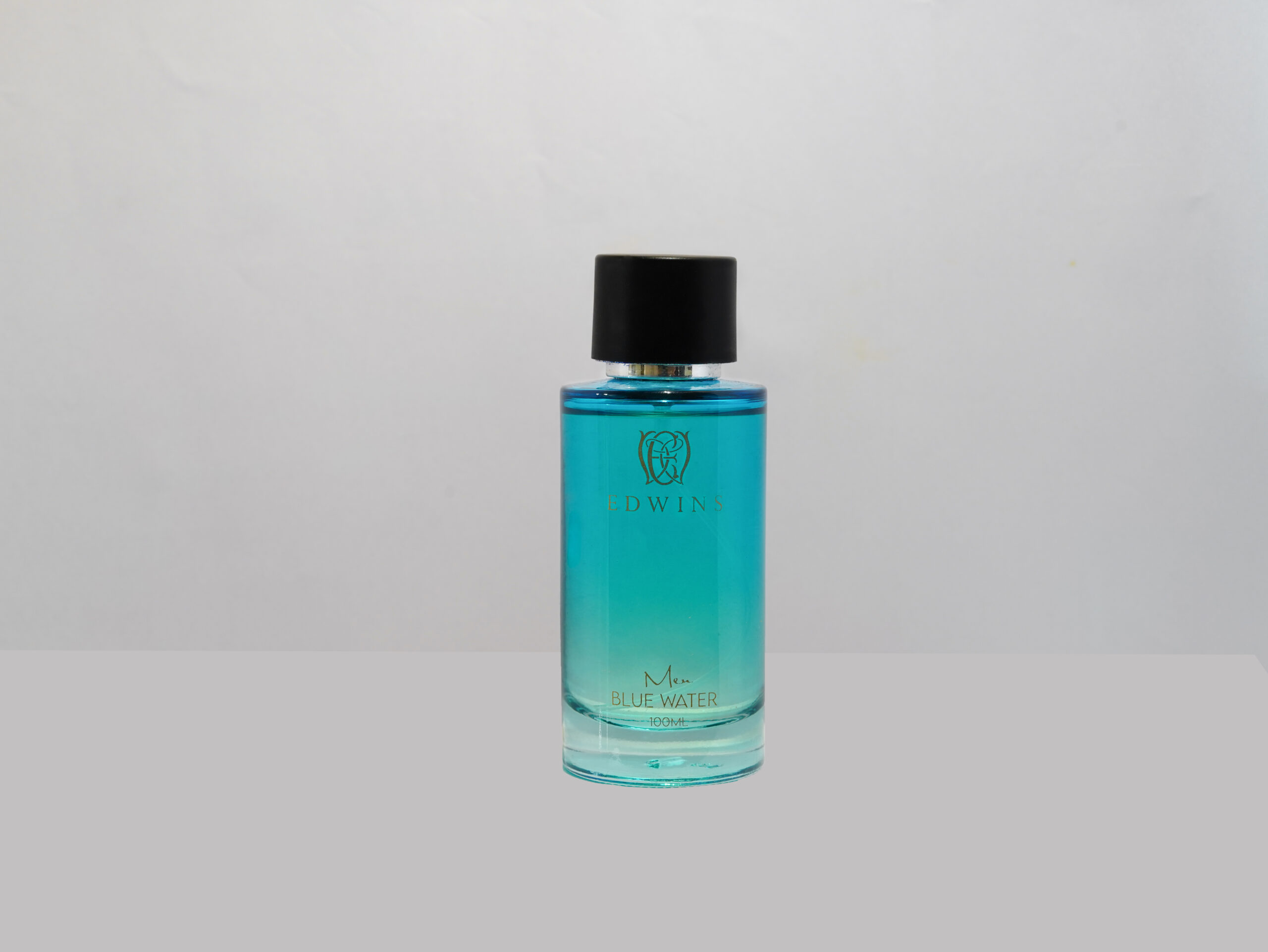 White cheap blue perfume